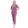 Komplet medyczny winogronowy casual premium roz. XL